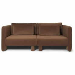 New Ferm Living Canapé Dase velours module droit | Marron