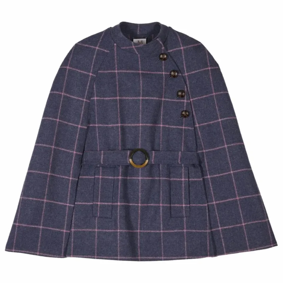 Maria de la Orden Cape Clery Carreaux Laine ||Femme Manteaux, Parkas