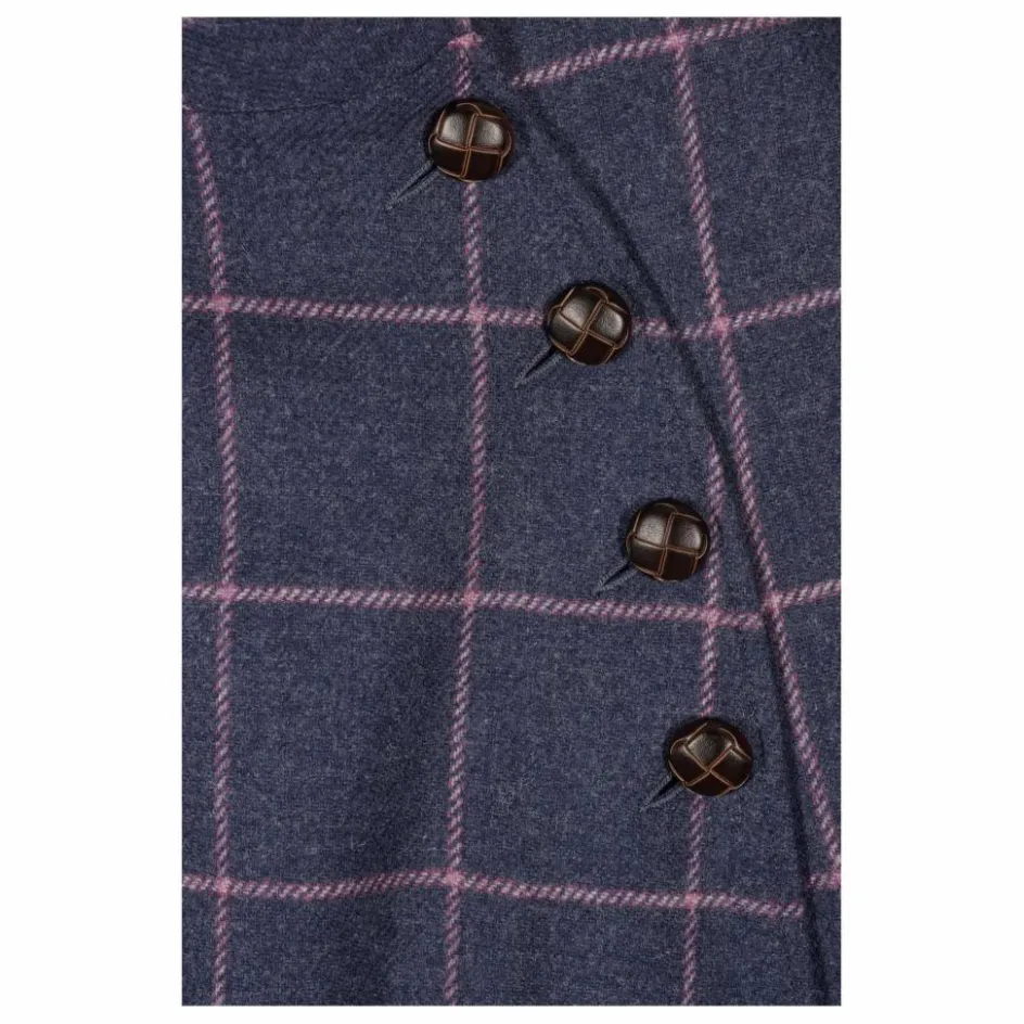 Maria de la Orden Cape Clery Carreaux Laine ||Femme Manteaux, Parkas