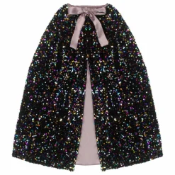 Sale Mimi & Lula Cape Sequin Rainbow | Noir