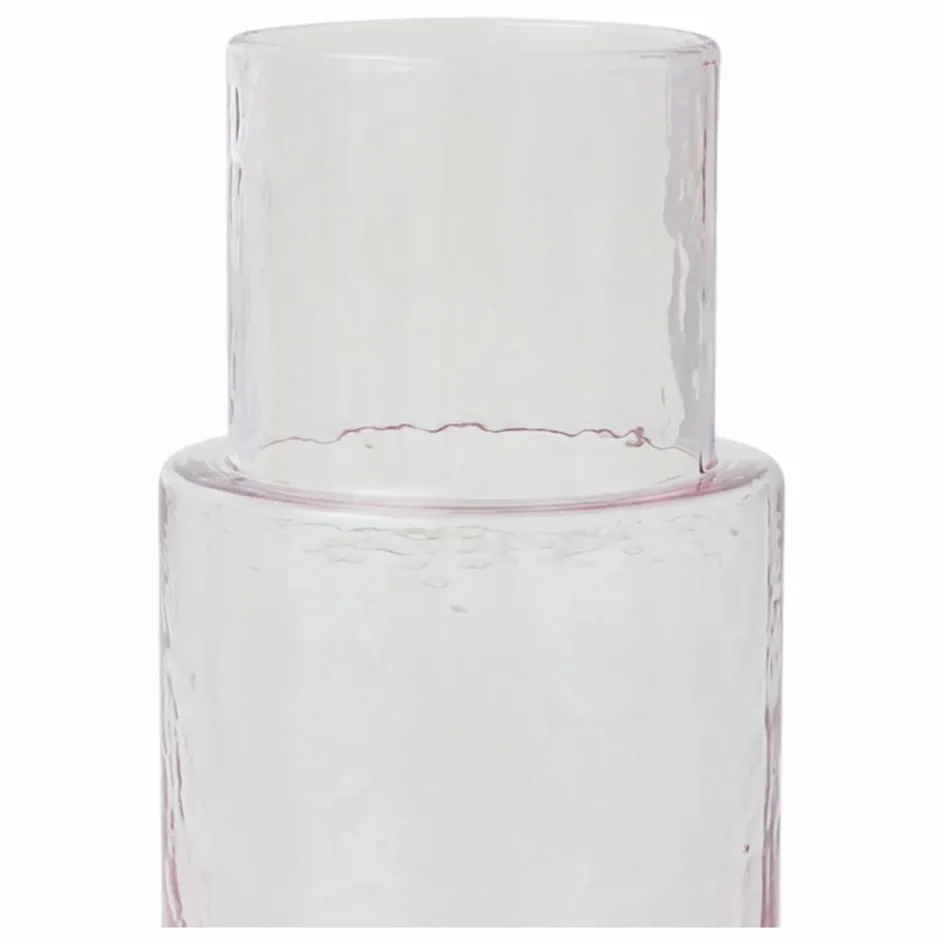 Hot HKliving Carafe en verre Tube | Rose transparent
