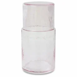 Hot HKliving Carafe en verre Tube | Rose transparent