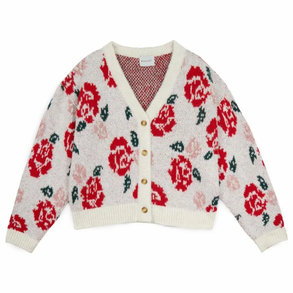 Outlet Mipounet Cardigan Alma Fleuri | Ecru