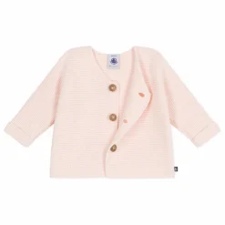 Discount Petit Bateau Cardigan Barby Coton Bio | Rose poudré