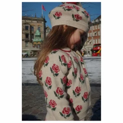 Konges Sløjd Cardigan Belou Roses Laine ||Enfant Pulls, Gilets|Pulls, Gilets