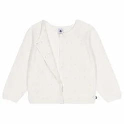 Outlet Petit Bateau Cardigan Botricot Coton Bio | Blanc
