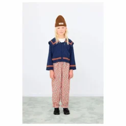 Outlet Tinycottons Cardigan Col Carré Rayé Laine | Bleu marine