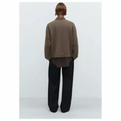 Outlet Cordera Cardigan Col Montant Laine Mérinos Extra Fine | Taupe