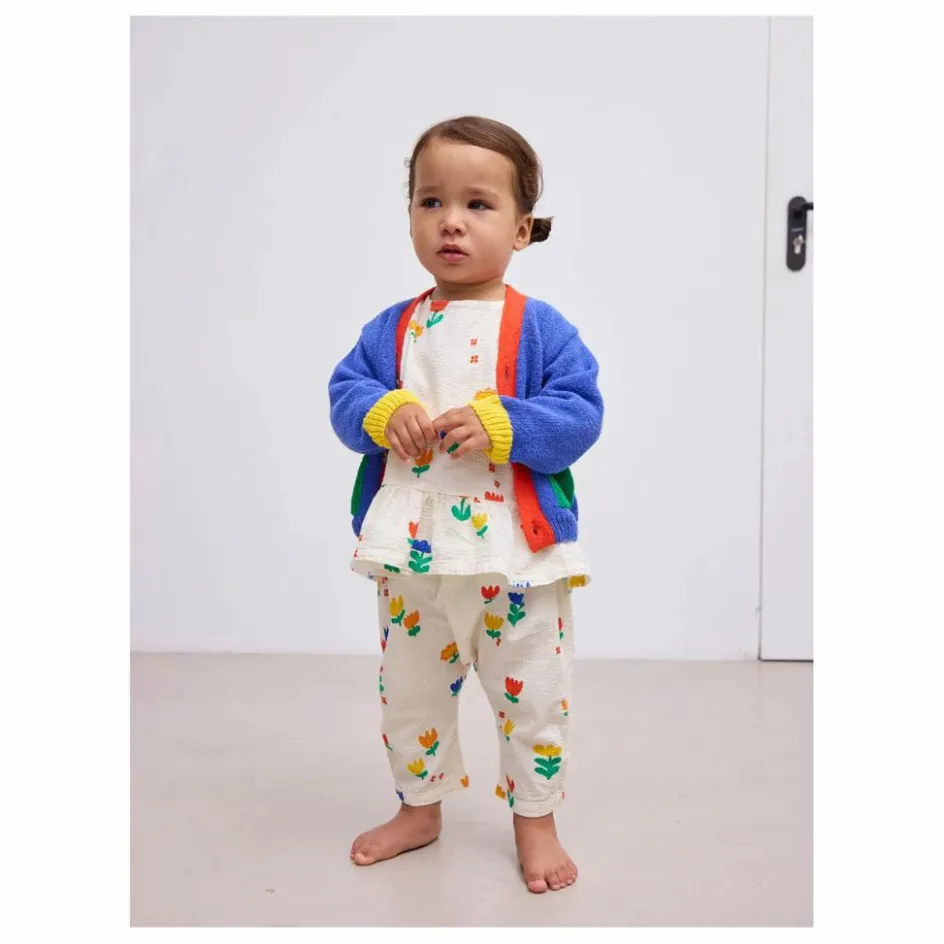 Bobo Choses Cardigan Colorblock Coton Bio | Bleu