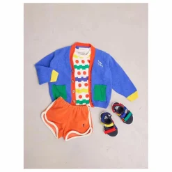 Bobo Choses Cardigan Colorblock Coton Bio | Bleu