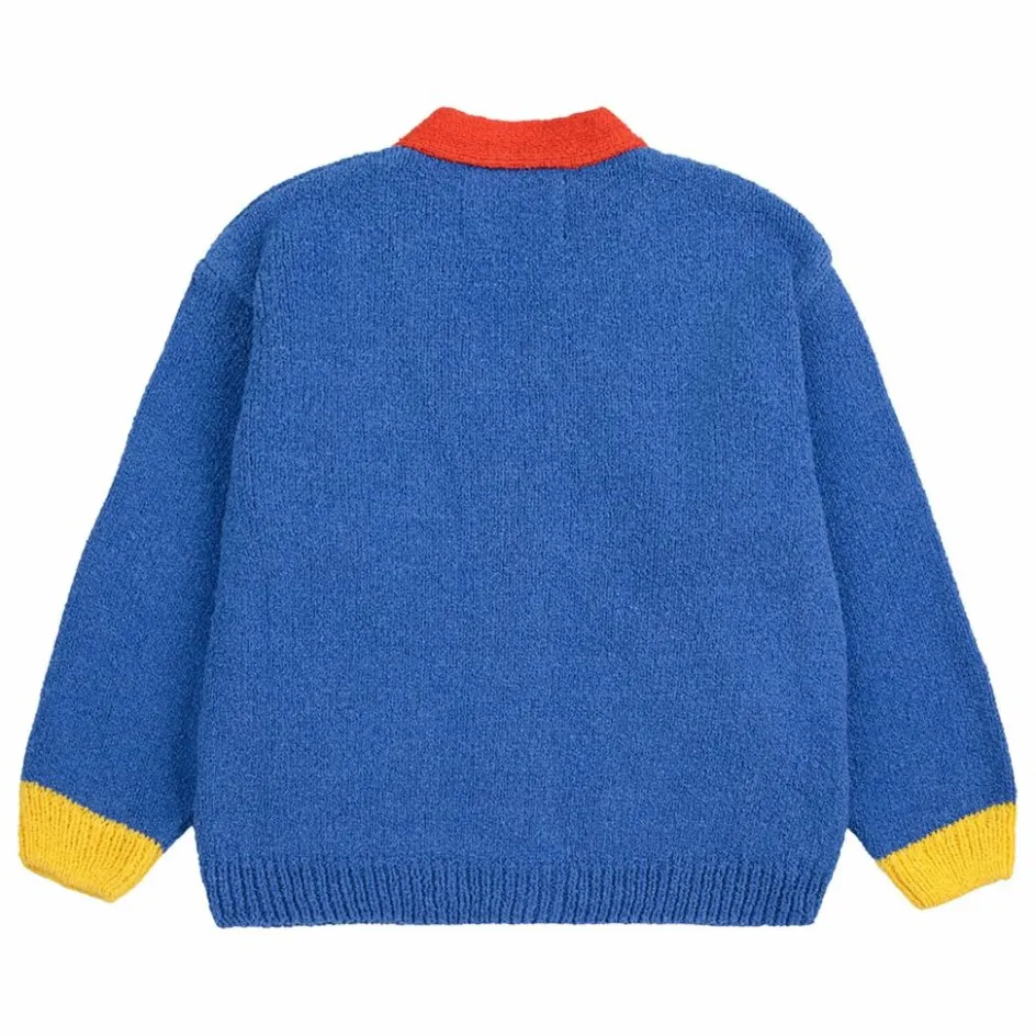 Bobo Choses Cardigan Colorblock Coton Bio | Bleu