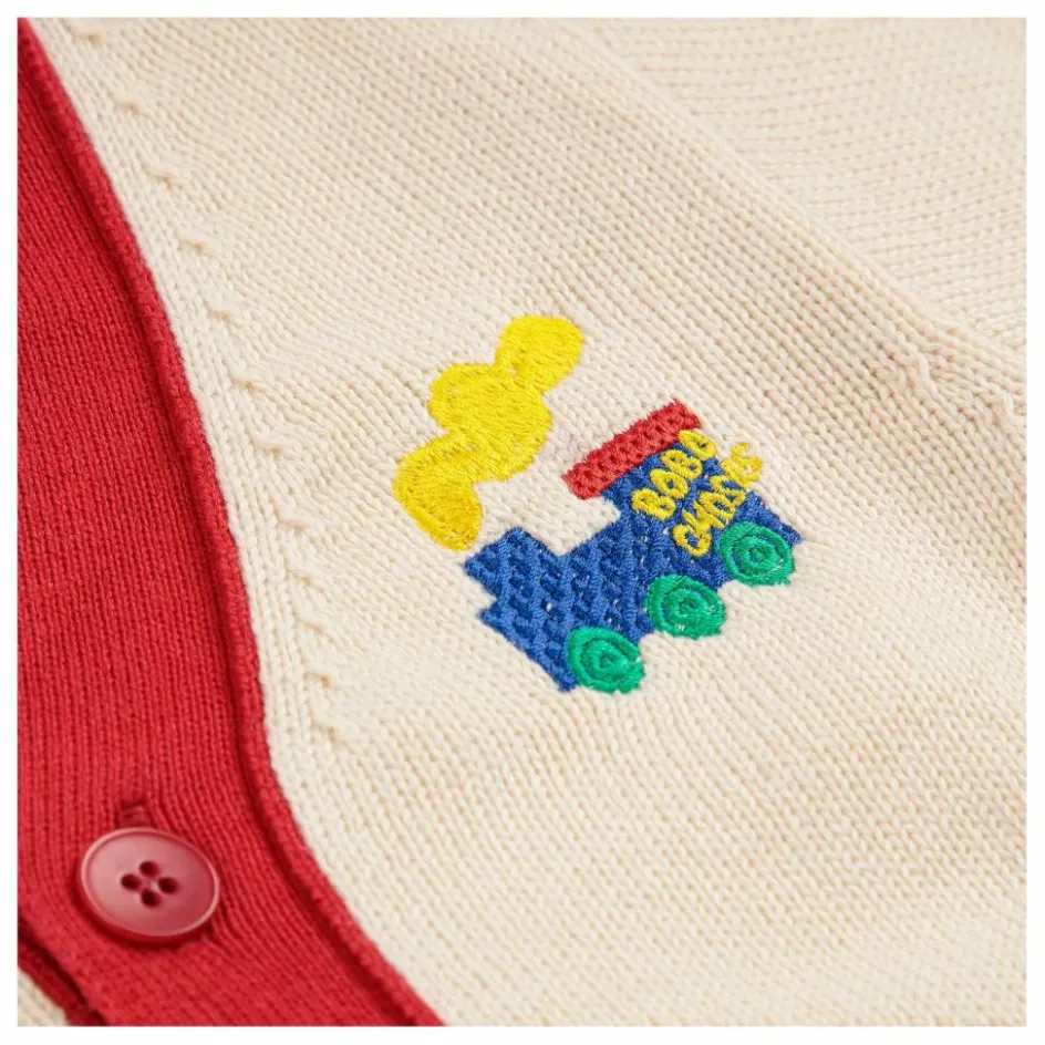 Cardigan Colorblock Train Coton Bio | Pulls, Gilets|Pulls, Gilets