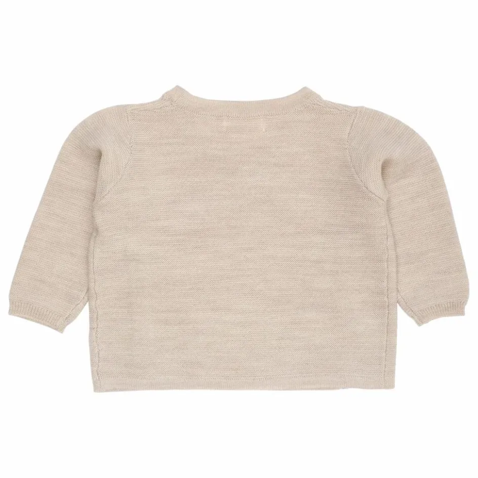 Hot Copenhagen Colors Cardigan Croisé Laine Mérinos | Beige chiné