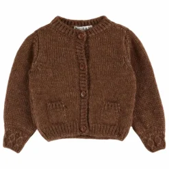 Discount Emile et Ida Cardigan Doudou Laine Mérinos | Marron