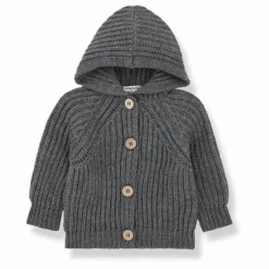 Enfant 1+ in the family Pulls, Gilets|Pulls, Gilets*Cardigan en Laine à Capuche Aniol |