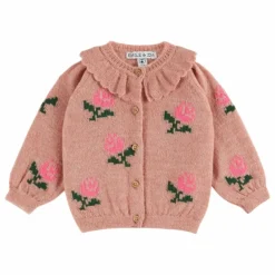 Outlet Cardigan Fleurs | Enfant Pulls, Gilets|Pulls, Gilets