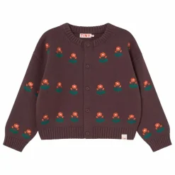 Enfant Tinycottons Pulls, Gilets*Cardigan Fleurs Laine |