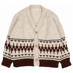 Enfant Búho Pulls, Gilets|Pulls, Gilets*Cardigan Folk Laine Alpaga |