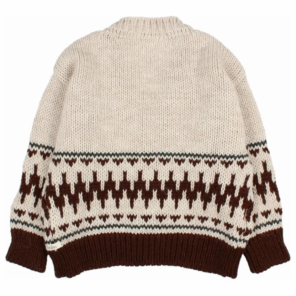Enfant Búho Pulls, Gilets|Pulls, Gilets*Cardigan Folk Laine Alpaga |