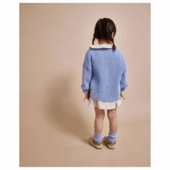 Outlet Búho Cardigan Laine Alpaga | Bleu