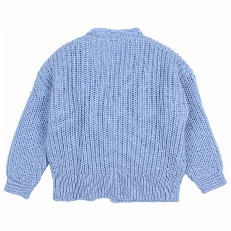 Outlet Búho Cardigan Laine Alpaga | Bleu