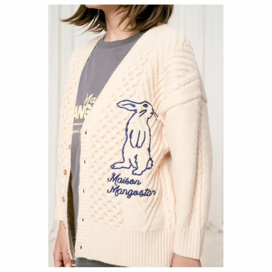 Enfant Maison Mangostan Pulls, Gilets|Pulls, Gilets*Cardigan Lapin Brodé |