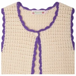 Cardigan Sans Manches Laila Cerises | Enfant Pulls, Gilets|Pulls, Gilets