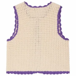 Cardigan Sans Manches Laila Cerises | Enfant Pulls, Gilets|Pulls, Gilets