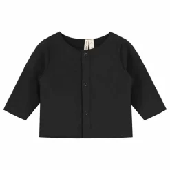 Online Gray Label Cardigan Uni Coton Bio | Gris anthracite
