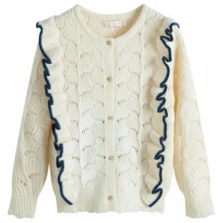 Hot Cardigan Viviana Volants | Enfant Pulls, Gilets