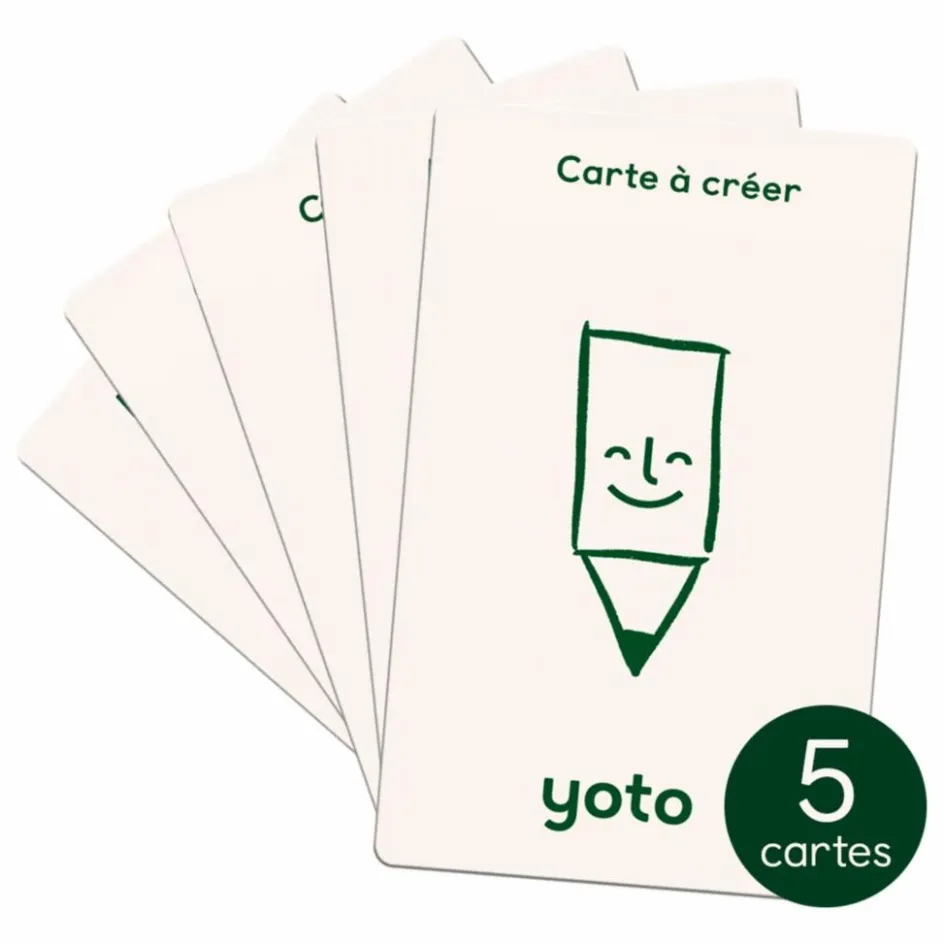 Yoto Player Cartes à créer - Pack de 5| Jeux High-Tech