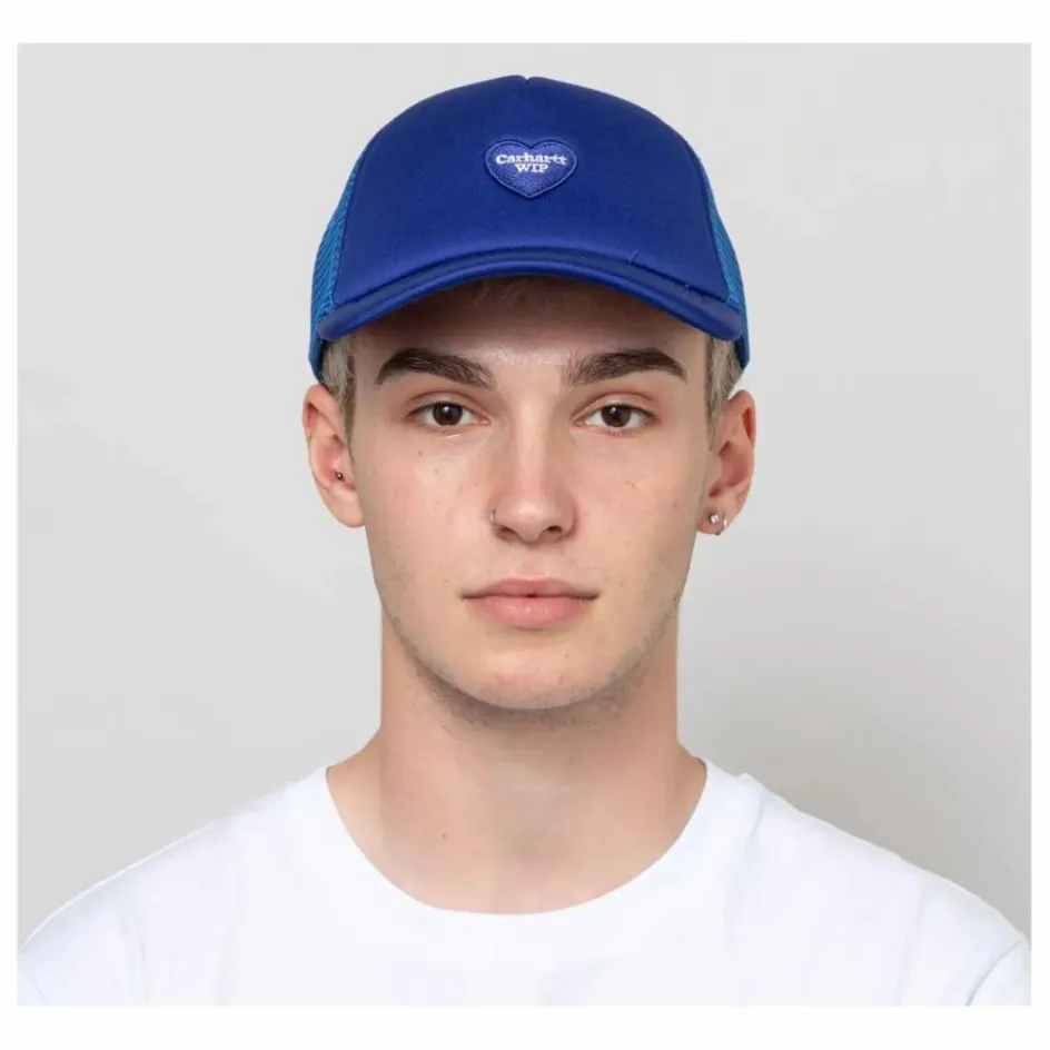 Hot Carhartt WIP Casquette Heart Patch | Bleu électrique