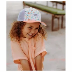 Hello Hossy Casquette Visière Courbée Trucker Watercolor | Orange