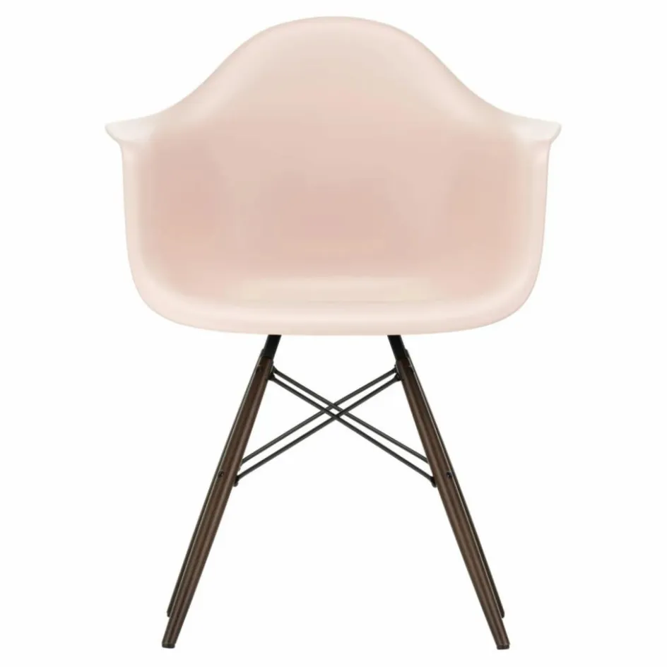 Online Vitra Chaise DAW - piétement érable - Charles & Ray Eames | Rose tendre