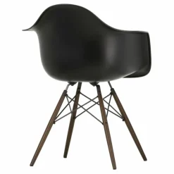 Online Vitra Chaise DAW - piétement érable - Charles & Ray Eames | Noir