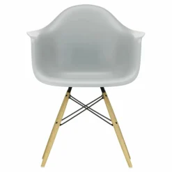 Discount Vitra Chaise DAW - piétement érable - Charles & Ray Eames | Gris clair