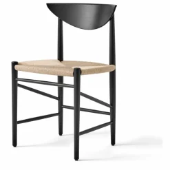 & Tradition Chaise Drawn HM3 en bois | Chêne noir