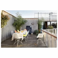 Vitra Chaise DSR Plastic - piètement blanc epoxy - Charles & Ray Eames || Chaises, Tabourets, Bancs