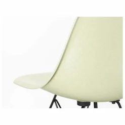 Discount Vitra Chaise DSW Fiberglass - piètement en érable - Charles & Ray Eames | Eames Parchment