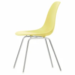 Online Vitra Chaise DSX Plastic - piètement Chromé - Charles & Ray Eames | Jaune citron
