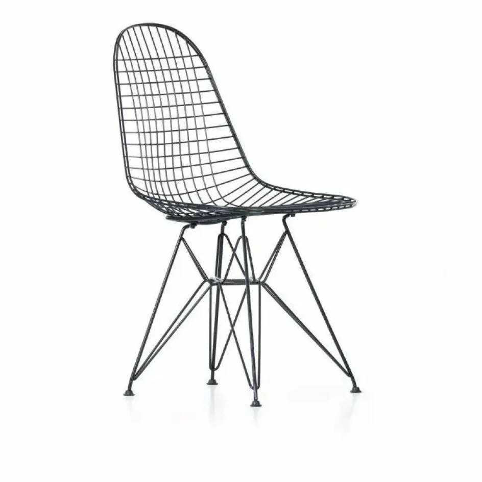 Online Vitra Chaise Eames wire DKR piètement epoxy | Basic Dark