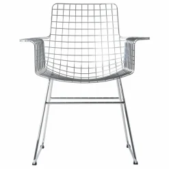 Outlet HKliving Chaise en métal | Chromé