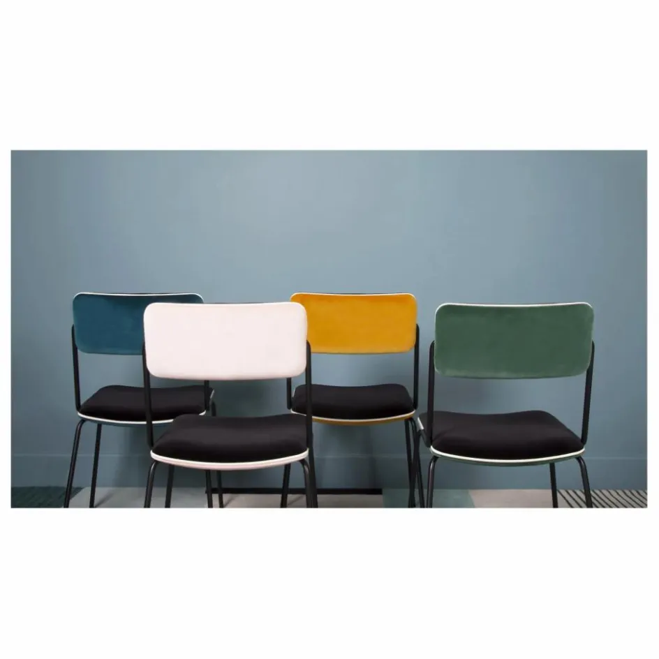Maison Sarah Lavoine Chaise en velours Double-Jeu || Chaises, Tabourets, Bancs