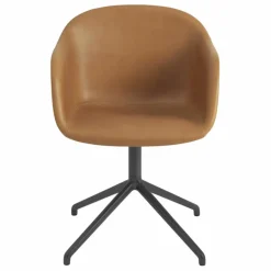 Muuto Chaises, Tabourets, Bancs*Chaise Fiber avec accoudoirs en cuir |