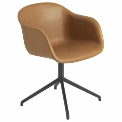 Muuto Chaises, Tabourets, Bancs*Chaise Fiber avec accoudoirs en cuir |