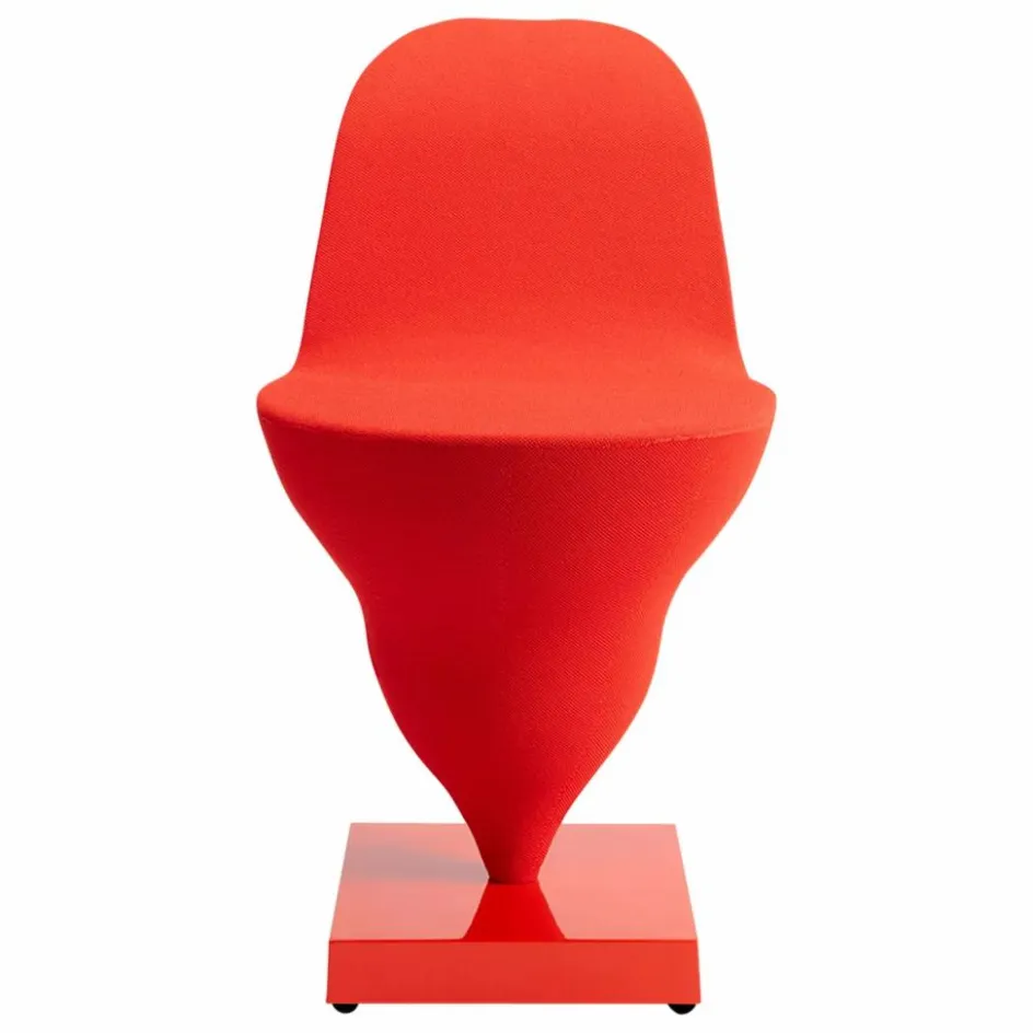 Clearance Moustache Chaise Gelato piètement - Jean-Baptiste Fastrez | Rouge