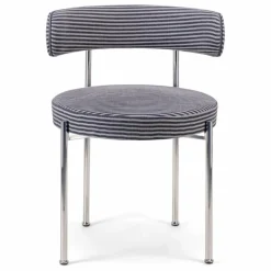 Discount The Socialite Family Chaise Libera en tissu rayé | Bleu nuit