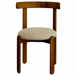 Sale Chaise Lilas en bois finition Teck, assise en lin | Chaises, Tabourets, Bancs
