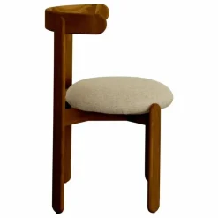 Sale Chaise Lilas en bois finition Teck, assise en lin | Chaises, Tabourets, Bancs