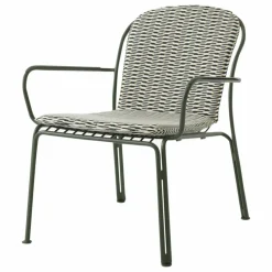 & Tradition Chaise lounge avec accoudoirs Thorvald SC101, Space Copenhagen | Vert foncé